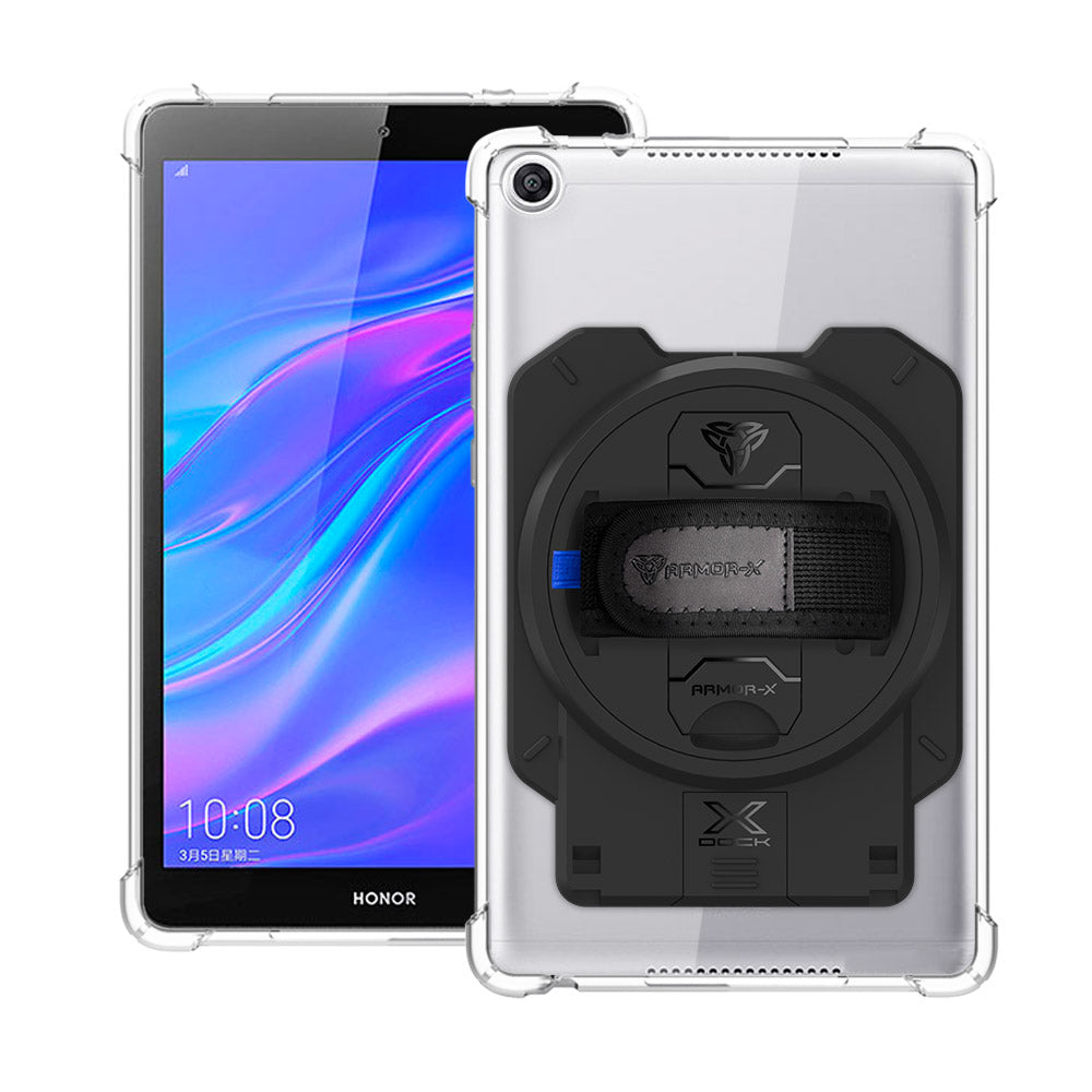 ARMOR-X Honor Pad 5 8.0 4 corner protection case with X-DOCK modular eco-system.