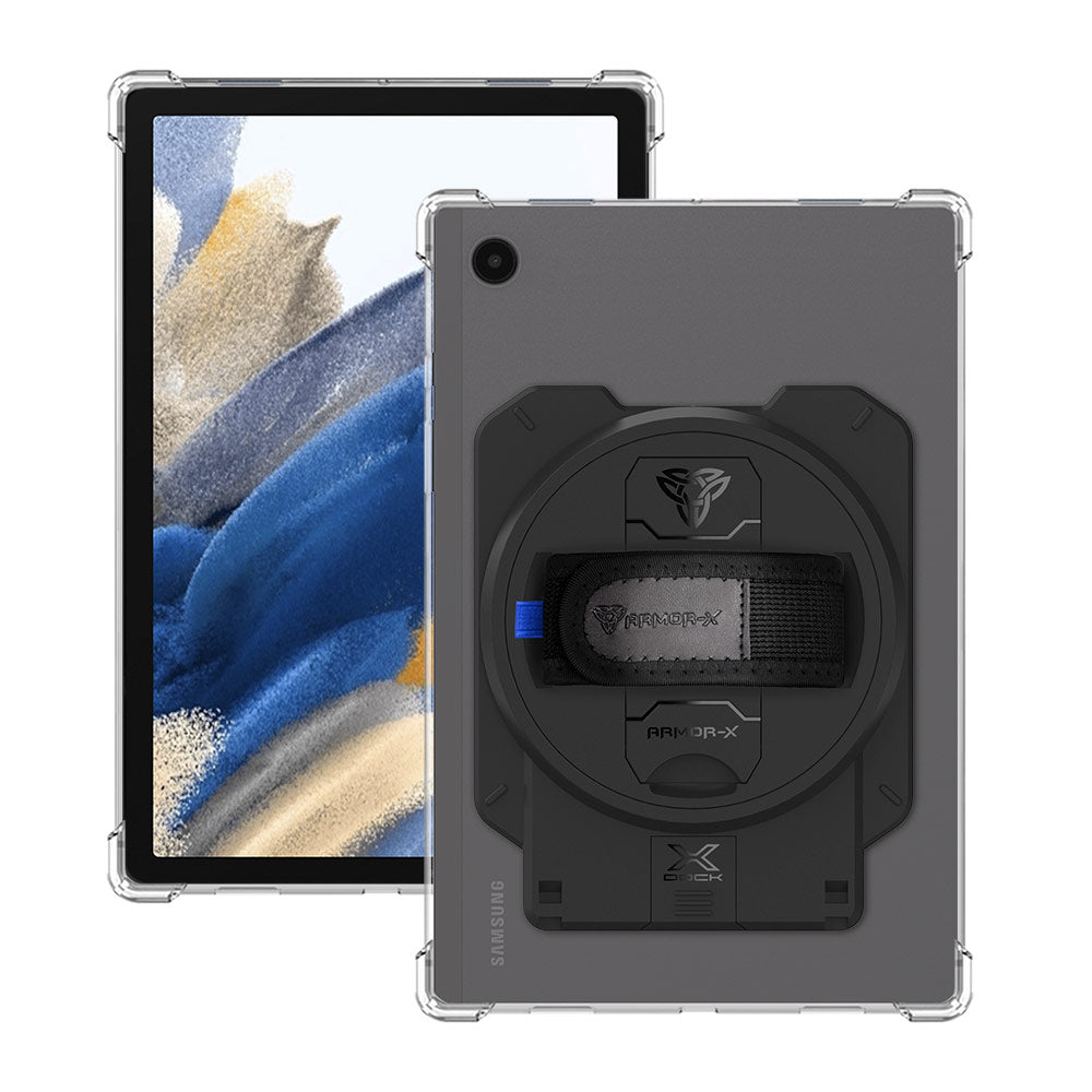 ARMOR-X Samsung Galaxy Tab A8 SM-X200 / X205 4 corner protection case with X-DOCK modular eco-system.