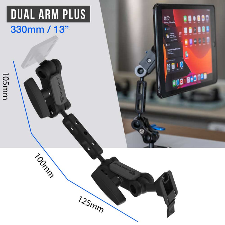 X-P50T | Heavy-Duty Quick Release Bar Mount (LARGE) | ONE-LOCK for Tablet