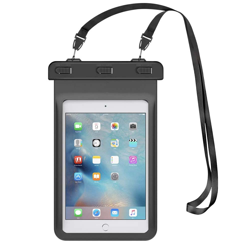 ARMOR-X IPX8 Waterproof Case for iPad Mini. Perfect for swimming, boating, kayaking, snorkeling and water park activities.