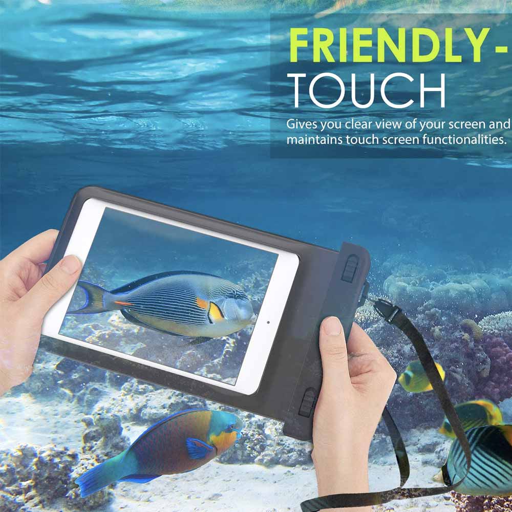 ARMOR-X IPX8 Waterproof Case for Samsung Galaxy Tab. Perfect for swimming, boating, kayaking, snorkeling and water park activities.