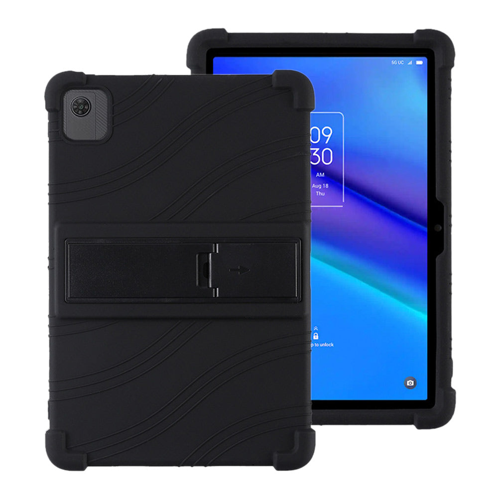 ARMOR-X TCL Tab 10 5G 9183G 10.1 Soft silicone shockproof protective case with kick-stand.