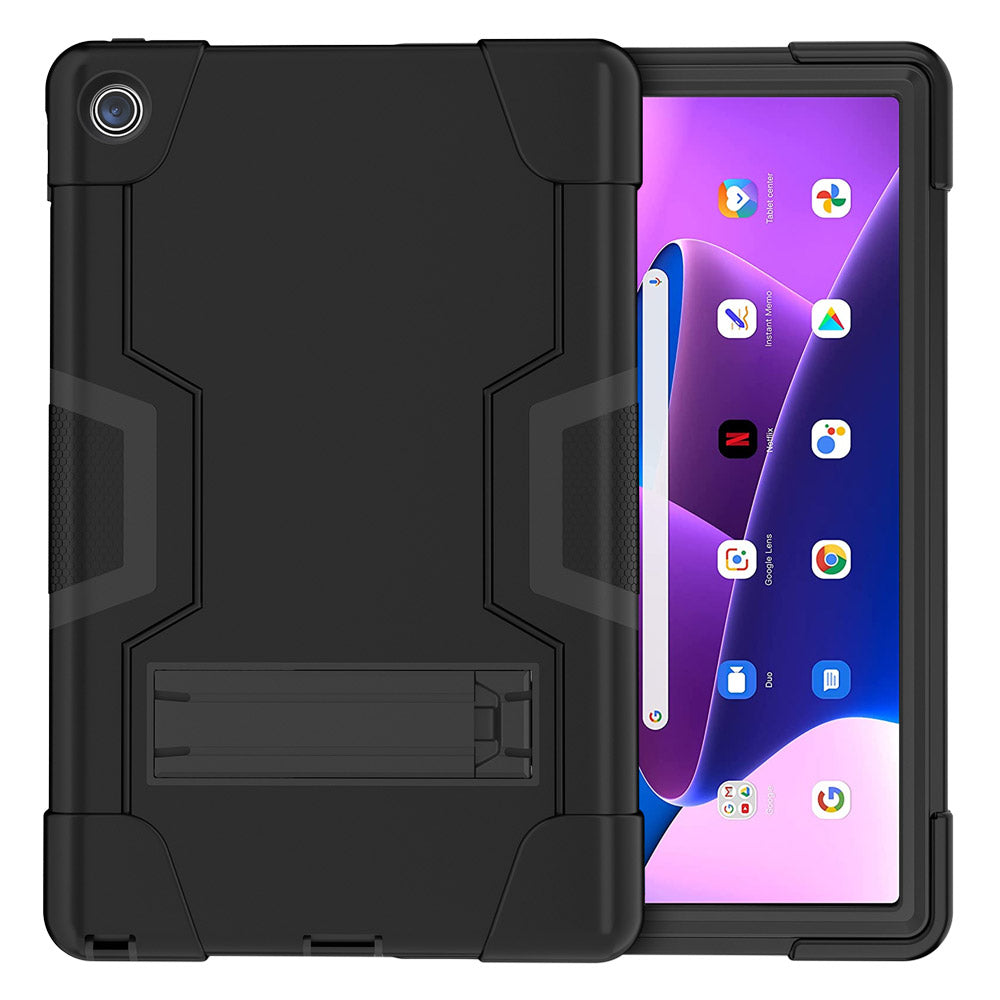 ARMOR-X Lenovo Tab M10 Plus 10.6 ( Gen3 ) TB125FU shockproof case, impact protection cover with kick stand. Rugged case with kick stand. 