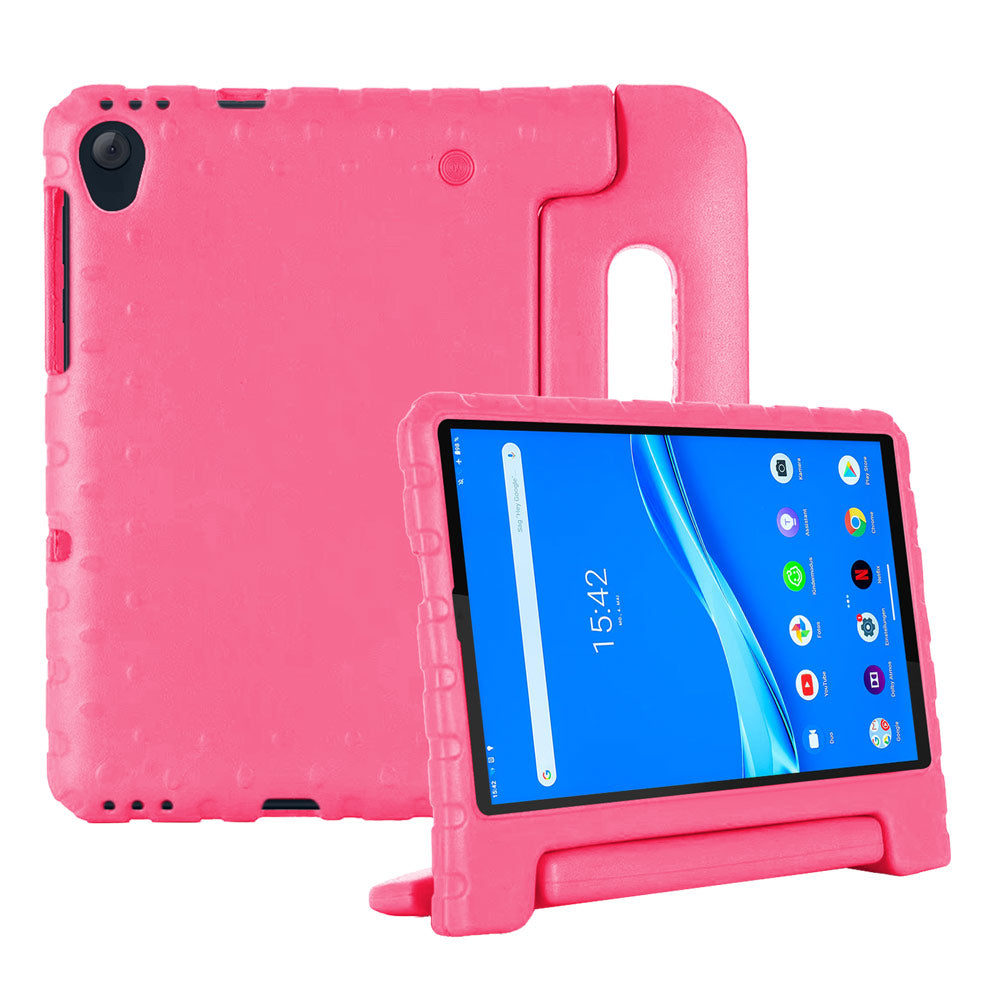 ARMOR-X Lenovo Tab M10 Plus TB-X606 Durable shockproof protective case with handle grip and kick-stand.