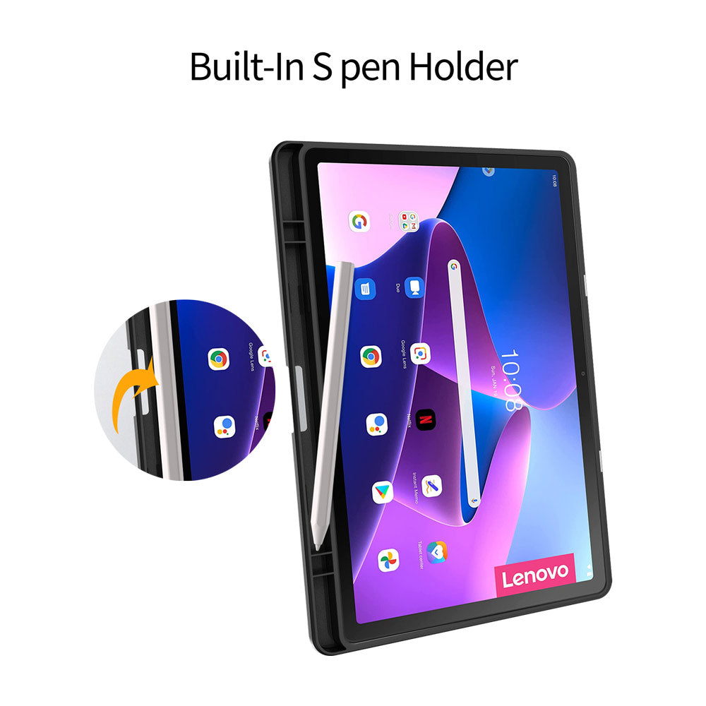 ARMOR-X Lenovo Tab M10 Plus 10.6 ( Gen3 ) TB125FU Magnetic Cover with built-in S pen holder.