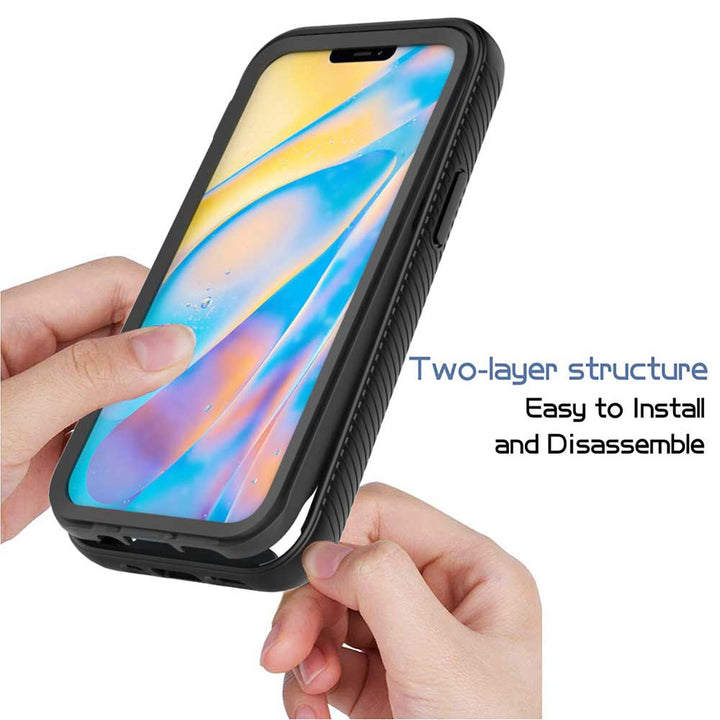 ARMOR-X iPhone 12 mini shockproof cases. Military-Grade Rugged Design with best drop proof protection. Two-layer structure, easy to install and disassemble.