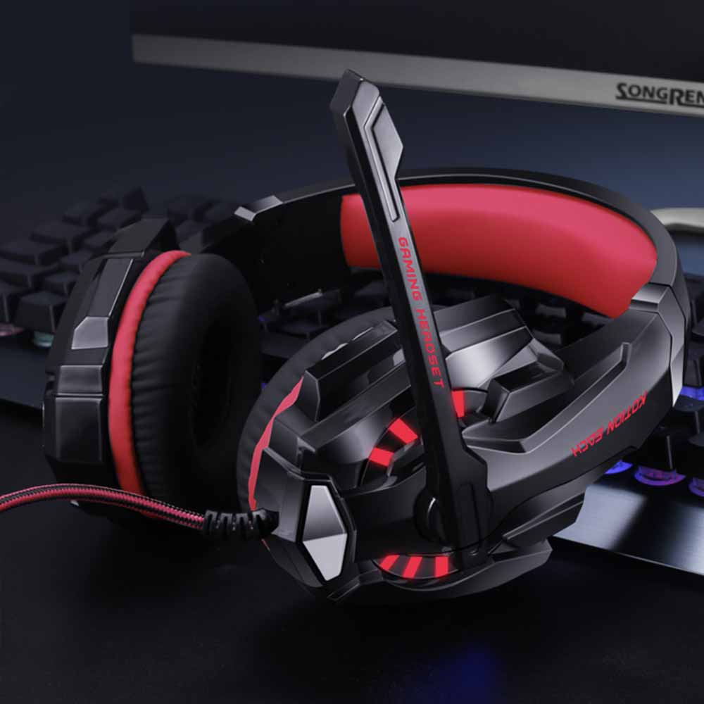 ARMOR-X Gaming Headset With Mic & LED Light. Supports PS 4, PS4 slim, PS4 Pro, Xbox One, Xbox One S, PC, iPad, tablets, lap top, mobile phone. 