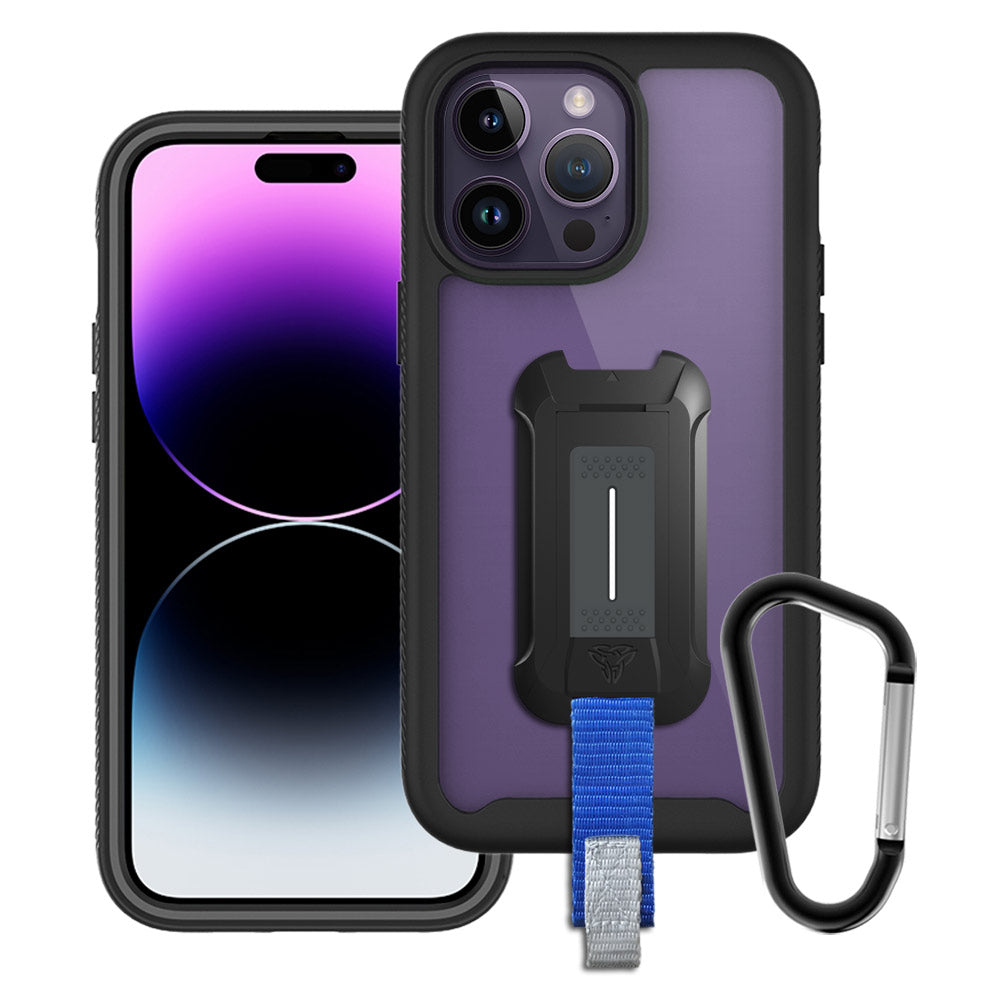 Btscase Compatible With IPhone 14 Pro Case 6.1\", Marble Pattern 3 In 1 Heavy Duty Full Body Shockproof Hard PC Soft Silicone Drop Protection Women Girls Men Phone Cover, Cobalt Violet
