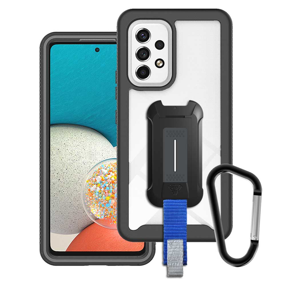 HX-SS22-A535G | Samsung Galaxy A53 5G SM-A536 Case | Protection Military Grade w/ KEY Mount & Carabiner - Black HX-SS22-A535G | Samsung Galaxy A53 5G SM-A536 Case | Protection Military Grade w/ KEY Mount & Carabiner - Black