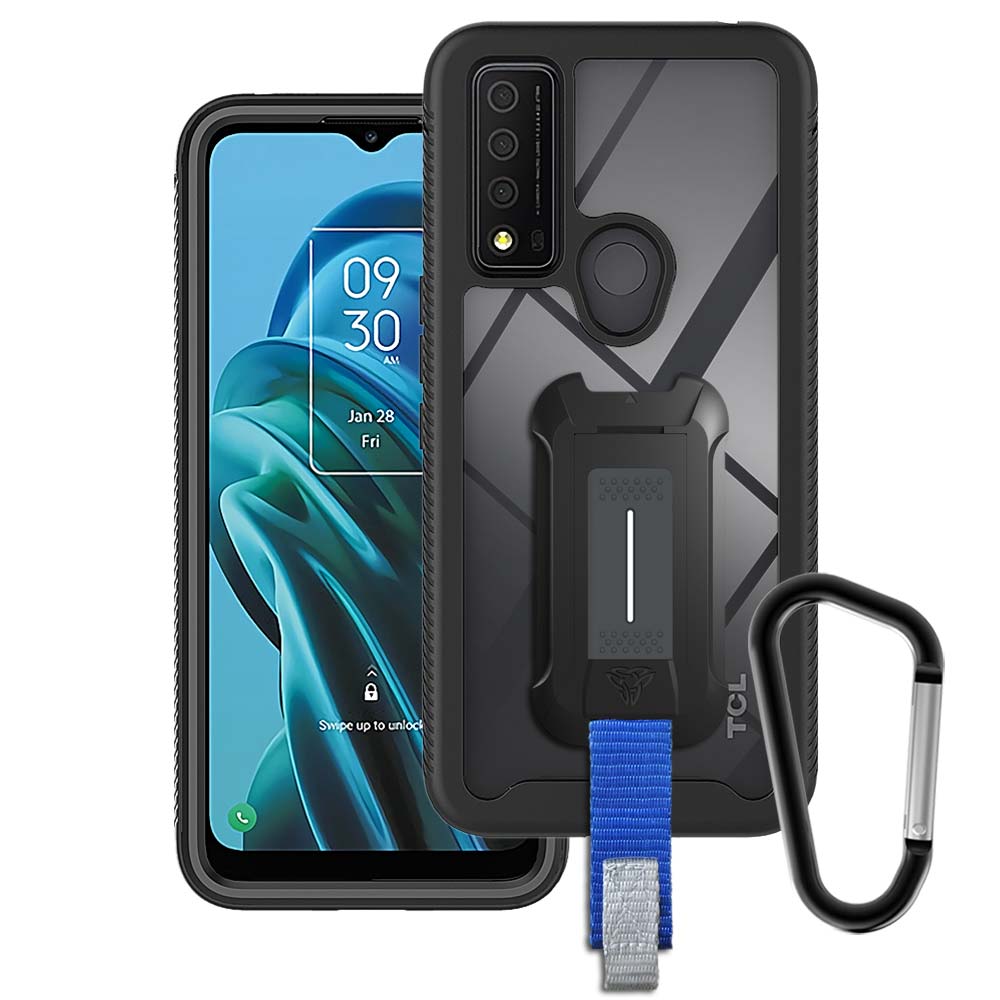 HX-TCL21-30XE | TCL 30 XE Case | Protection Military Grade w/ KEY Mount & Carabiner -Black HX-TCL21-30XE | TCL 30 XE Case | Protection Military Grade w/ KEY Mount & Carabiner -Black