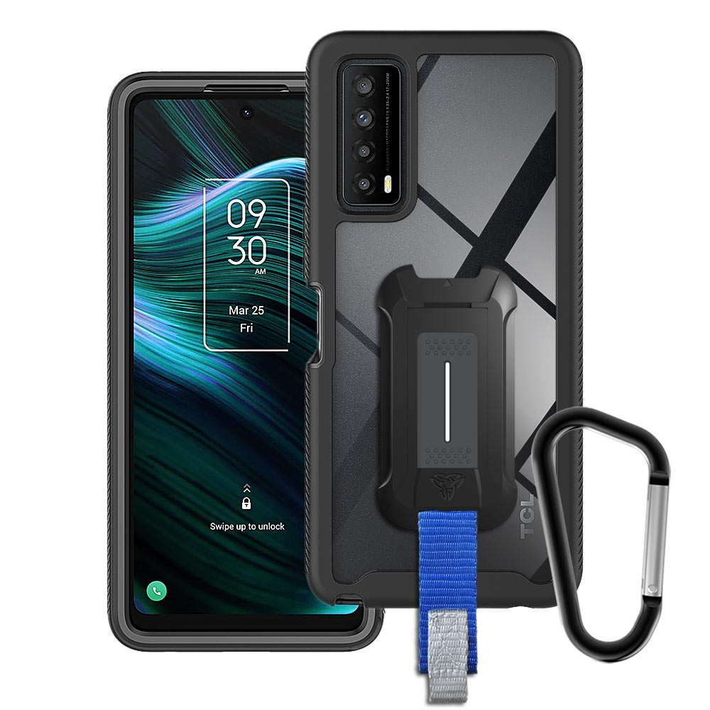HX-TCL22-ST5G | TCL Stylus 5G Case | Protection Military Grade w/ KEY Mount & Carabiner -Black HX-TCL22-ST5G | TCL Stylus 5G Case | Protection Military Grade w/ KEY Mount & Carabiner -Black
