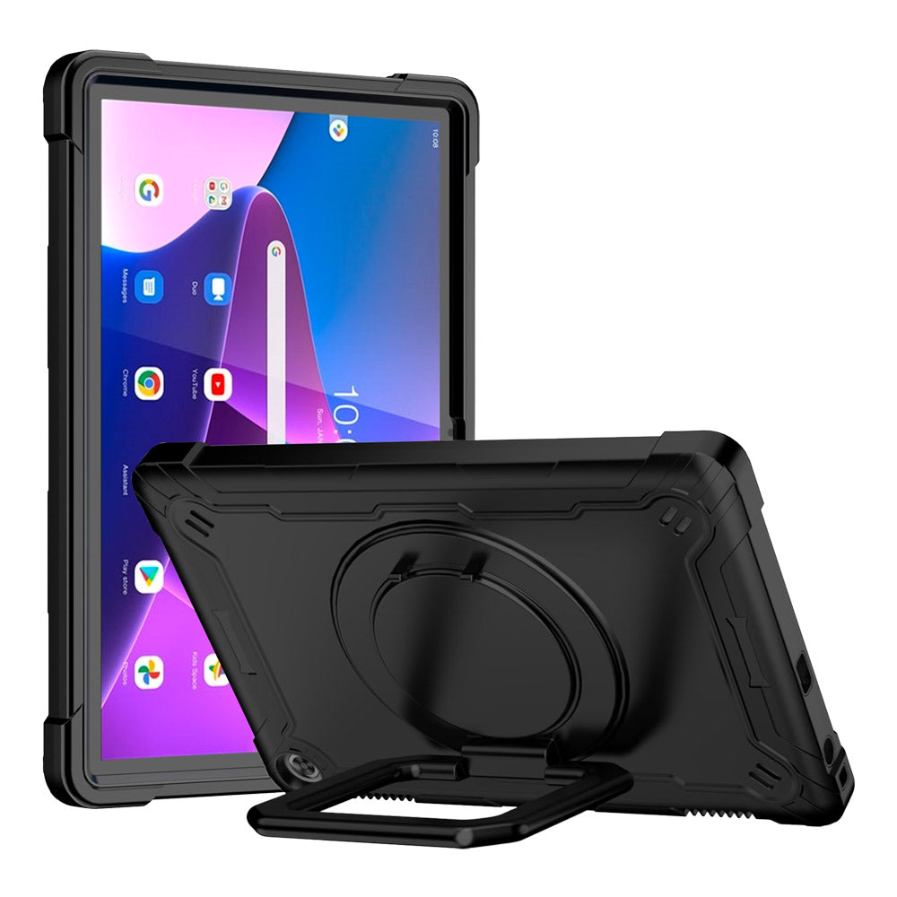 ARMOR-X Lenovo Tab M10 ( Gen3 ) TB328 shockproof case, impact protection cover. Rugged case with kick stand. Hand free typing, drawing, video watching.