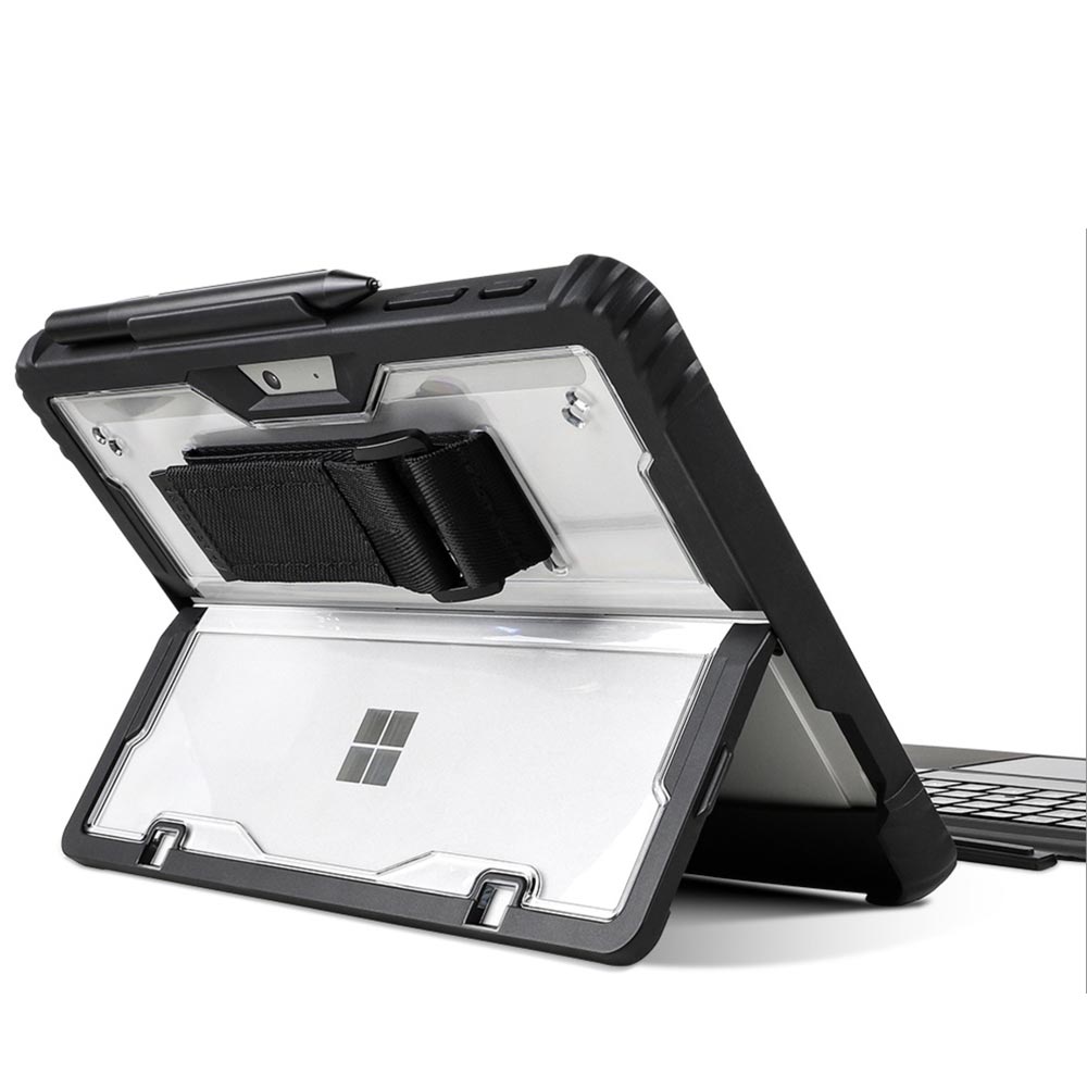 ARMOR-X Microsoft Surface Pro 9 protective rugged case with kick stand.