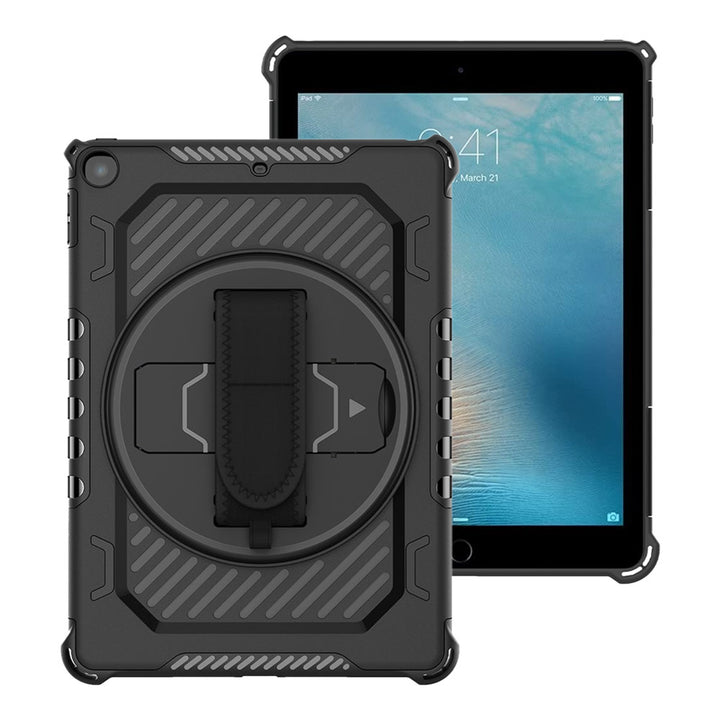 ARMOR-X iPad Pro 9.7 2016 shockproof case, impact protection cover with hand strap and kick stand.