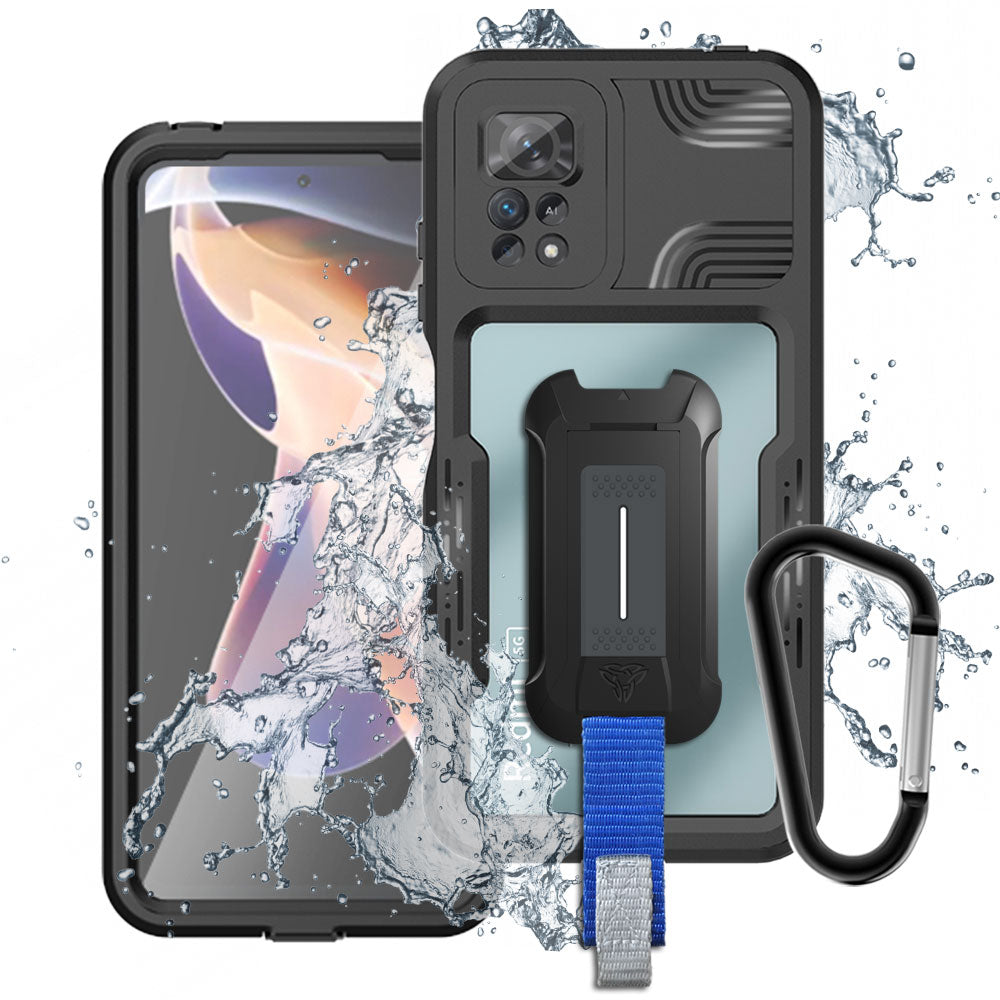 ARMOR-X Xiaomi Redmi Note 11 Pro / 11 Pro 5G IP68 shock & water proof cover. Military-Grade Mountable Rugged Design with best waterproof protection.