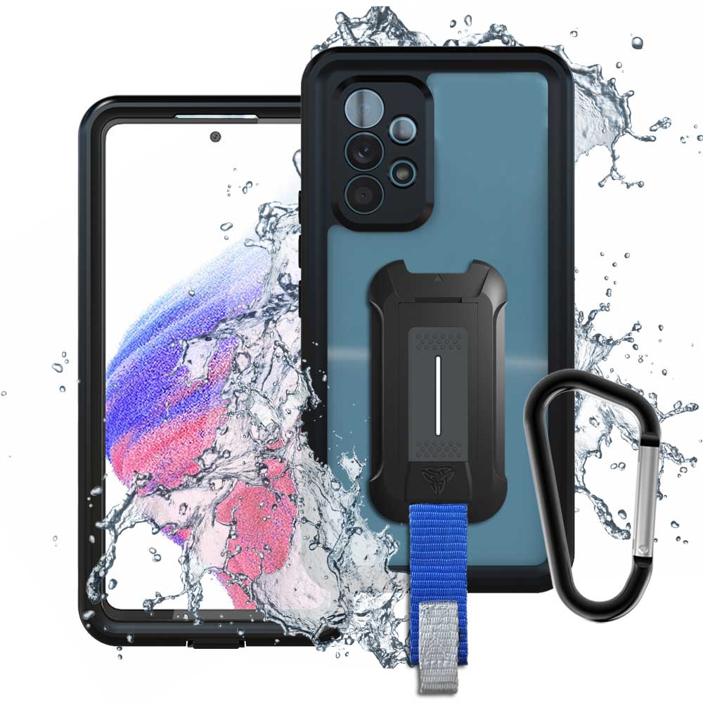 ARMOR-X Samsung Galaxy A53 5G IP68 shock & water proof cover. Military-Grade Mountable Rugged Design with best waterproof protection.