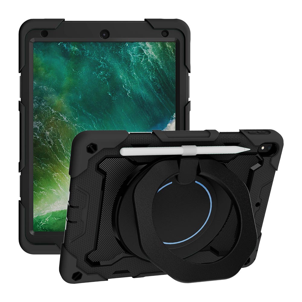 ARMOR-X Apple iPad Pro 10.5 2017 shockproof case, impact protection cover. Rugged case with kick stand. Hand free typing, drawing, video watching.