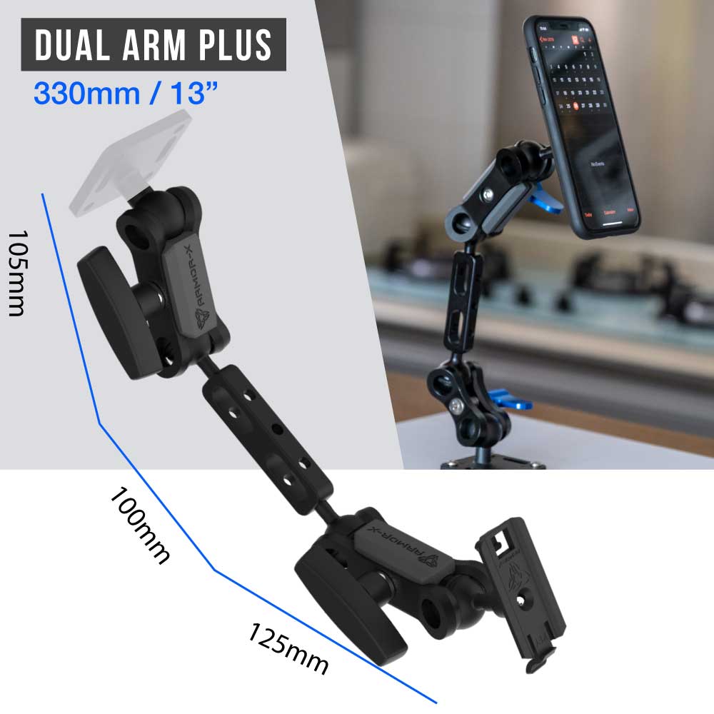 X-P26K | Heavy-Duty G-Clamp Mount for table or desk | ONE-LOCK for Phone