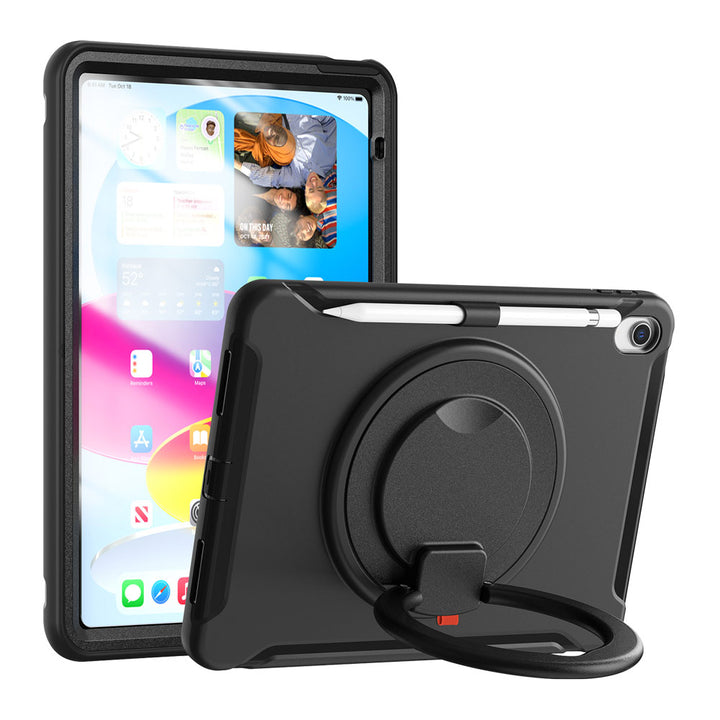 ARMOR-X  iPad 10.9 (10th Gen.) shockproof case, impact protection cover. Rugged case with kick stand. Hand free typing, drawing, video watching.