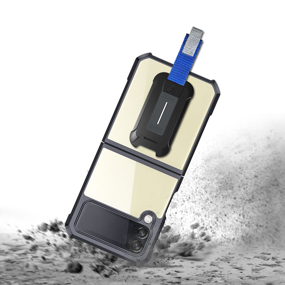 ARMOR-X Samsung Galaxy Z Flip3 5G SM-F711 slim rugged shock proof cases. Military-Grade rugged phone cover.