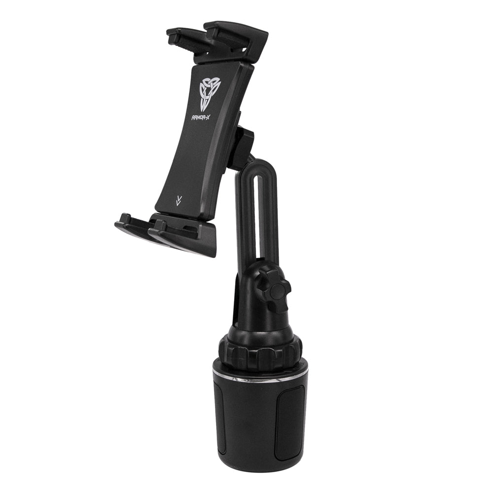 ARMOR-X Cup Holder Mount For Car universal mount, tablet mount for car. fits most standard car cup holder.