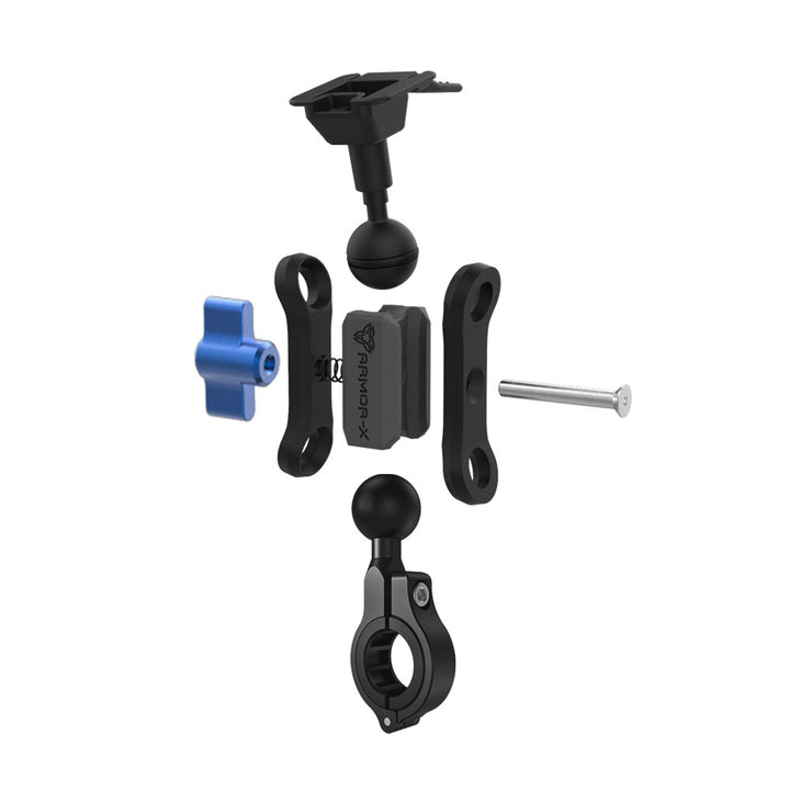 X-P37T | Heavy-Duty Motorcycle Handlebar Mount | ONE-LOCK for Tablet