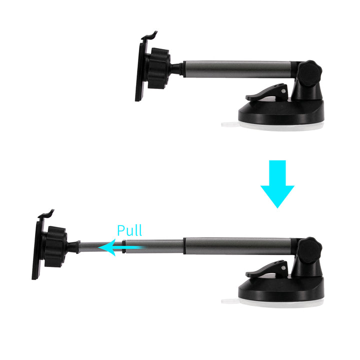ARMOR-X Telescopic Suction Cup Mount for phone, with the adjustable arm to adjust to the best viewing angle.