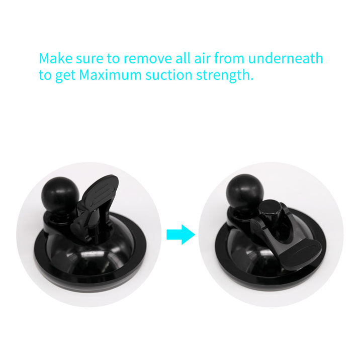 ARMOR-X Vacuum Suction Cup Mount Base, with the pressure switch.
