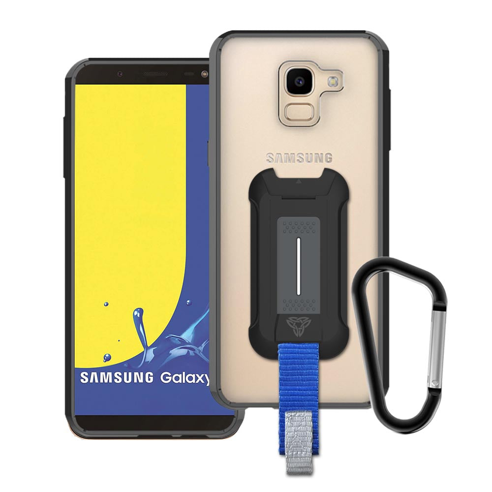 BX3-J6_8 | Samsung Galaxy J6 2018 J600 | Shockproof Rugged case w/ KEY Mount & Carabiner