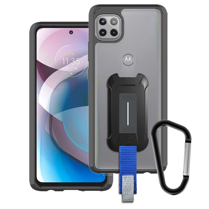 BX3-MT21-ACE | Motorola One 5G Ace | Mountable Shockproof Rugged Case for Outdoors w/ Carabiner