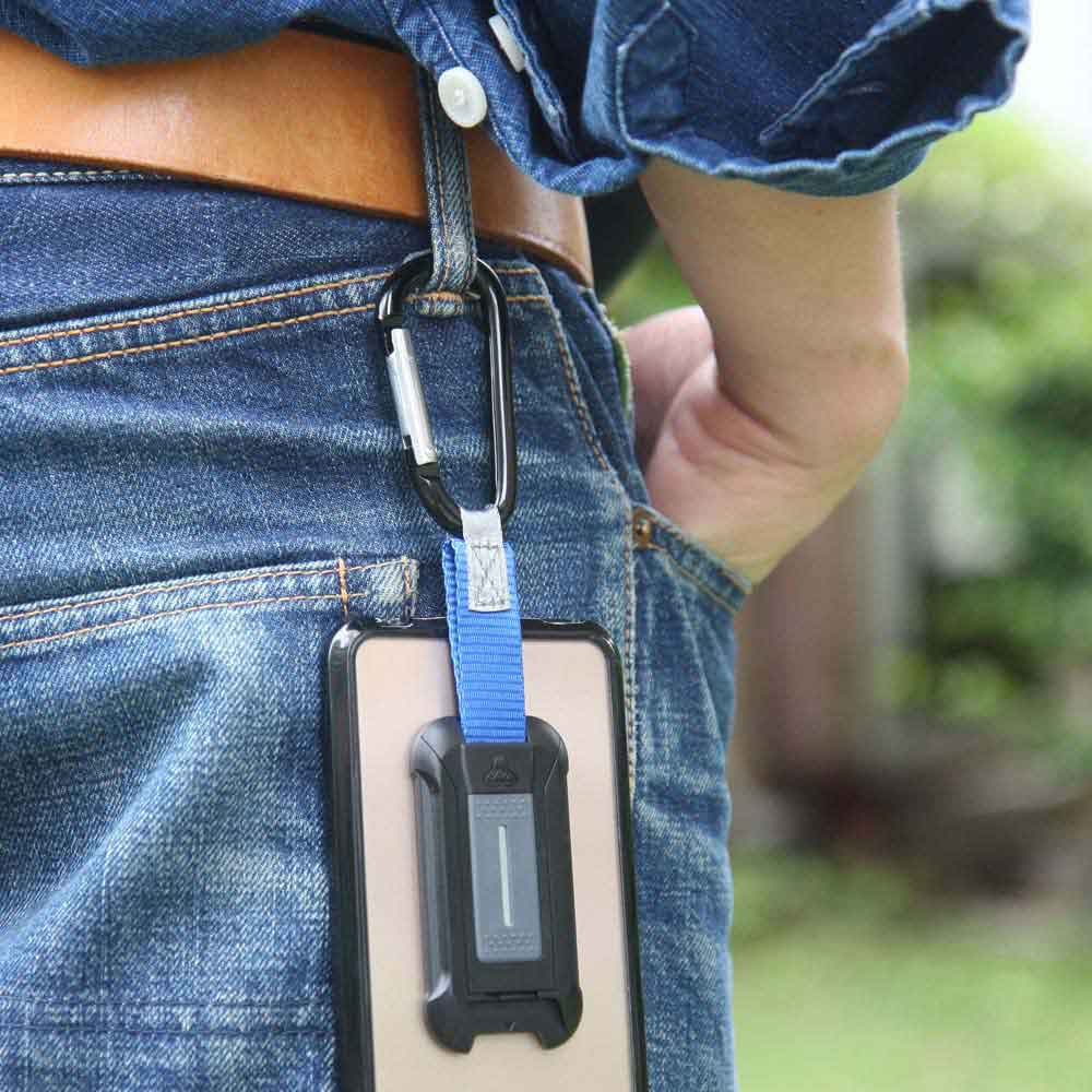 ARMOR-X APPLE iPhone 13 Smartphone holder carabiner design for outdoors rugged case clip protection secure phone cases no worry dropping phones.