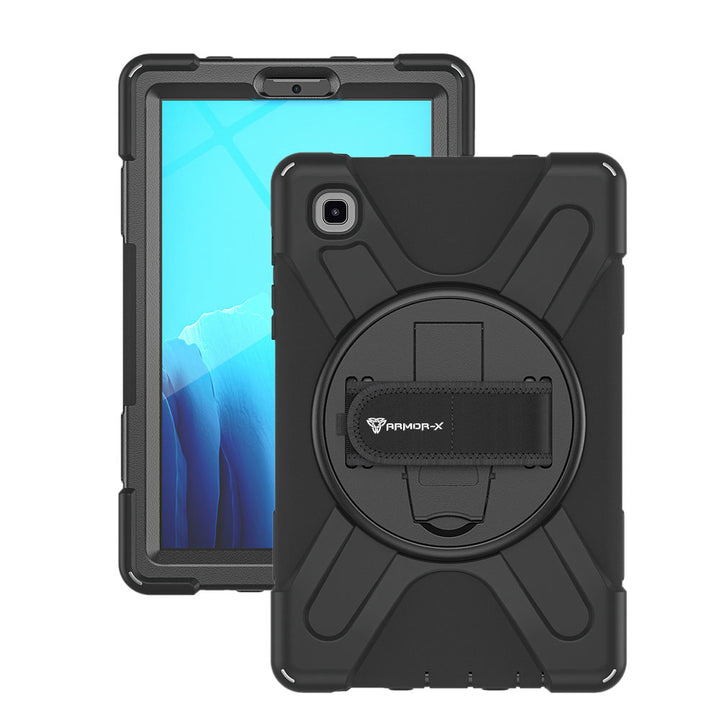 JLN-SS-T225| Samsung Galaxy Tab A7 Lite SM-T220 / T225 | Ultra 3 layers shockproof rugged case with hand strap and kick-stand