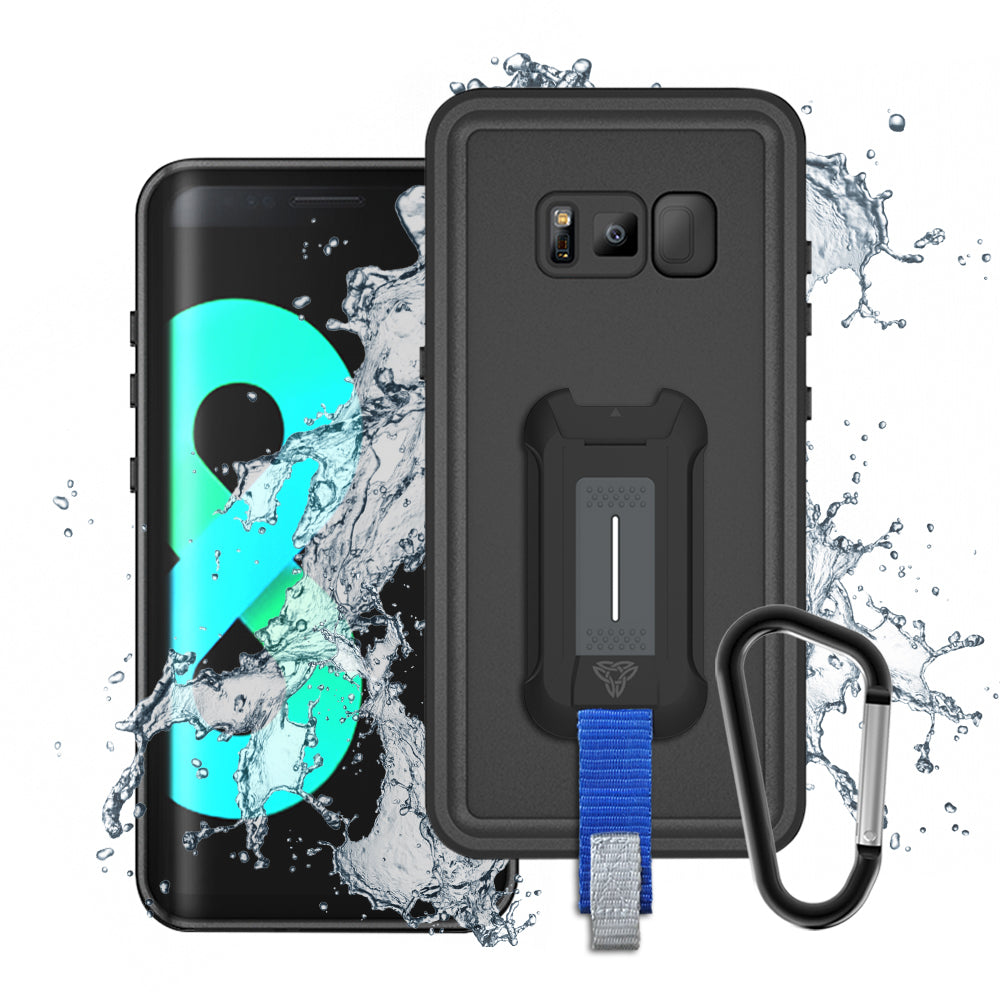 MX-S8-BK | Samsung Galaxy S8 Waterproof Case | IP68 shock & water proof Cover w/ X-Mount & Carabiner MX-S8-BK | Samsung Galaxy S8 Waterproof Case | IP68 shock & water proof Cover w/ X-Mount & Carabiner