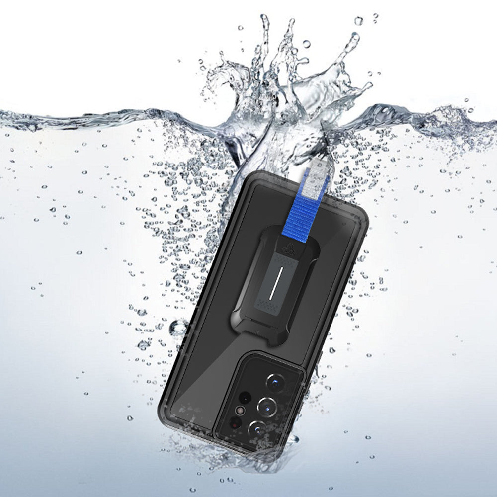MX-SS21-S21U | Samsung Galaxy S21 Ultra 5G Waterproof Case | IP68 shock & water proof Cover w/ X-Mount & Carabiner