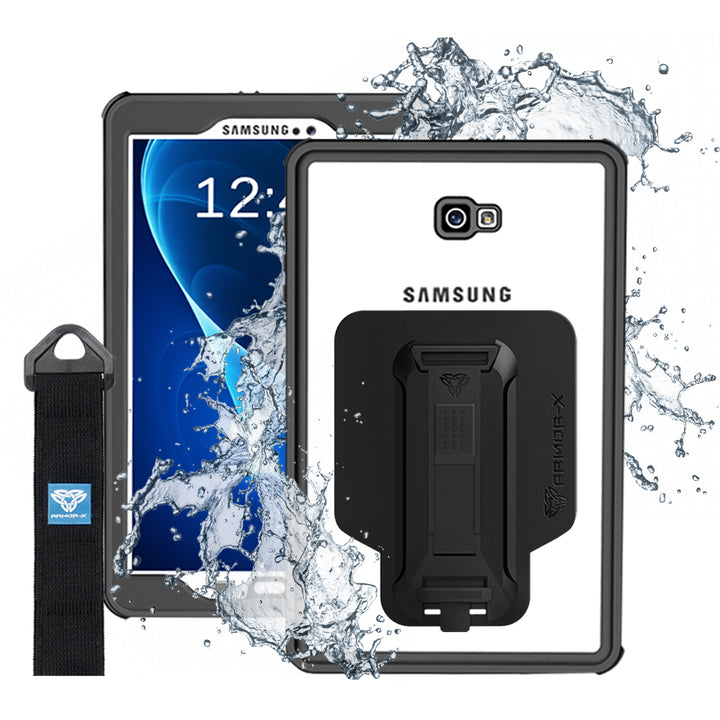 MXS-T580 | Samsung Galaxy Tab A 10.1 T580 T585 | IP68 Waterproof Case With Handstrap & Kickstand & X-Mount