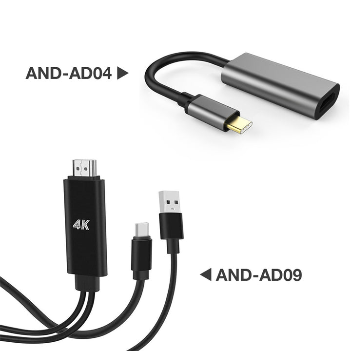 AND-AD | Type-C to HDMI Adapter ( 4K@60Hz )