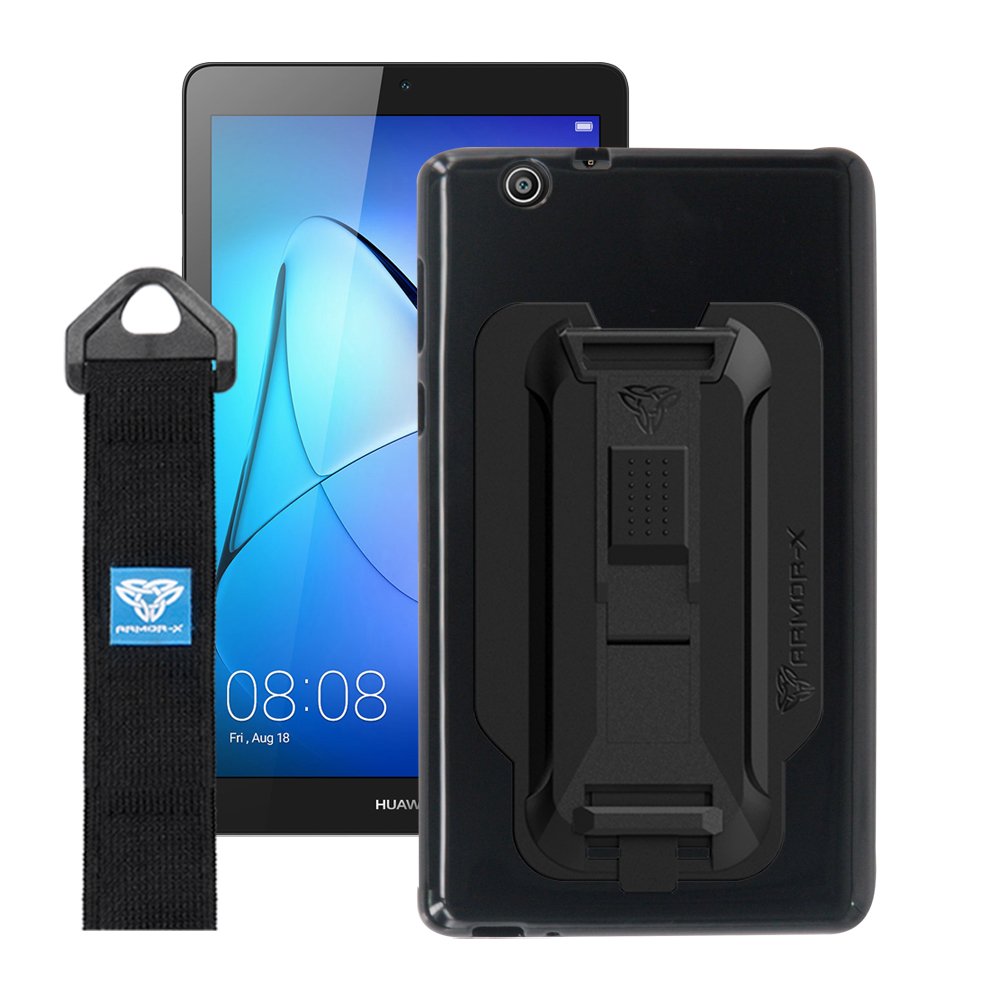 PXS-HW26 | Huawei MediaPad T3 7.0 3G | Shockproof Case w/ Kickstand & hand strap & X-Mount