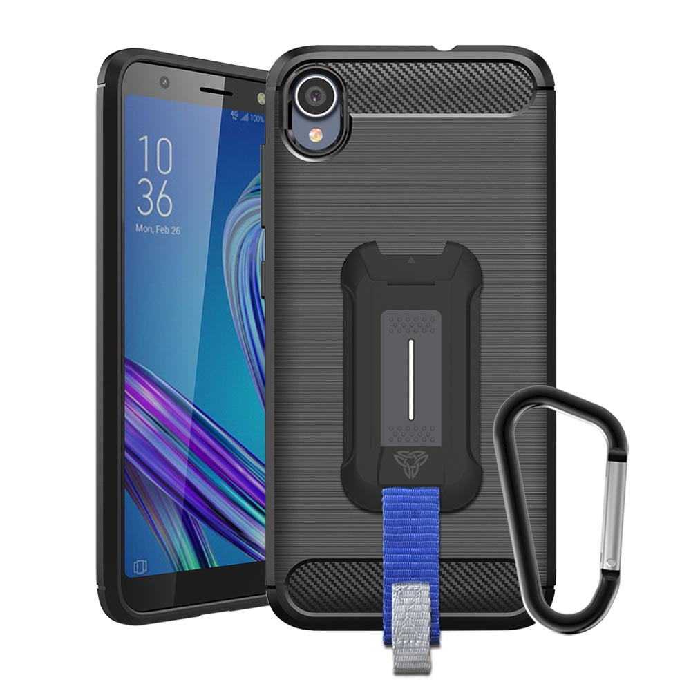 TP-AS18-ZFL1 | Asus ZenFone Live L1 ZA550KL | Mountable Shockproof Rugged Case for Outdoors w/ Carabiner