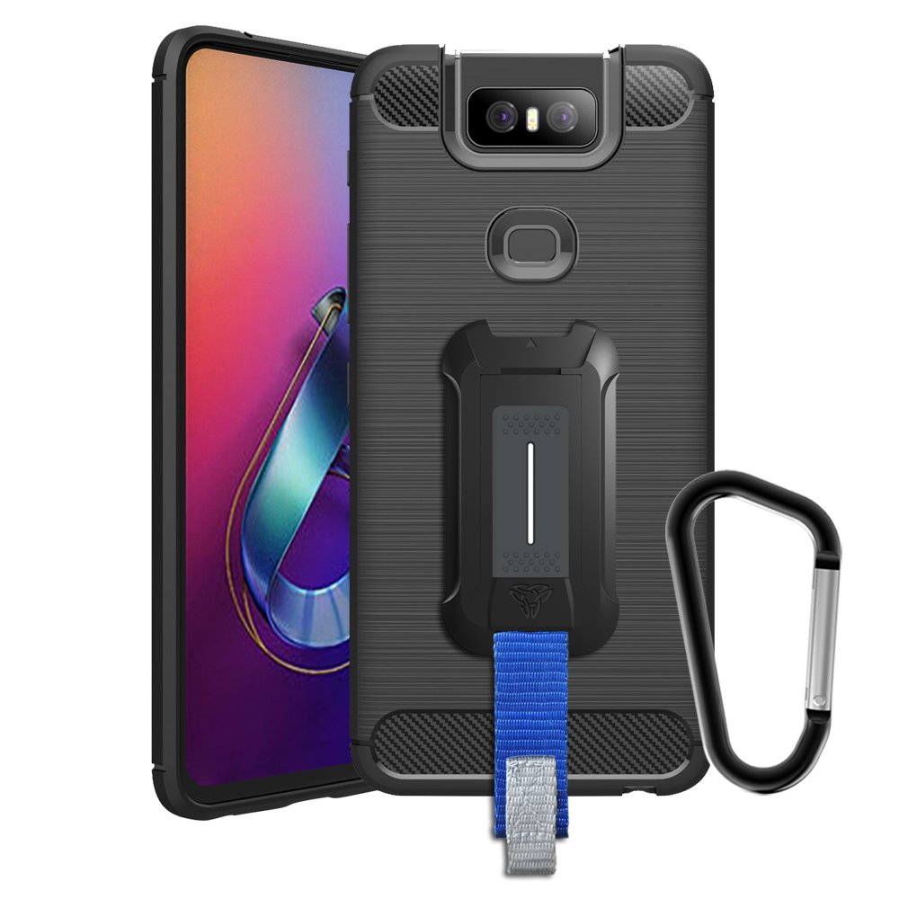 TP-AS19-ZS630KL | Asus Zenfone 6 ZS630KL | Mountable Shockproof Rugged Case for Outdoors w/ Carabiner