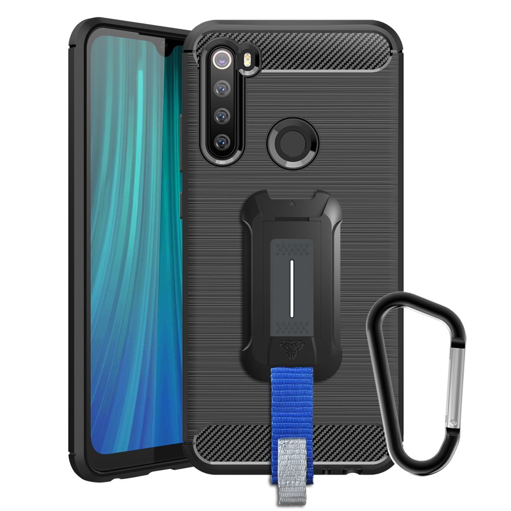 TP-MI19-RMN8 | Xiaomi Redmi Note 8 | Mountable Shockproof Rugged Case for Outdoors w/ Carabiner