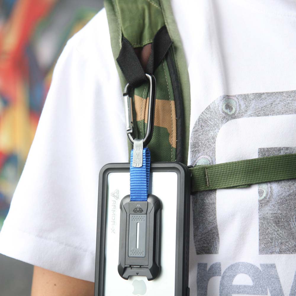 UA-K1_IPH | Armor-x X-mount universal adaptor ActiveKEY multifunction tool with carabiner | Design for iPhone