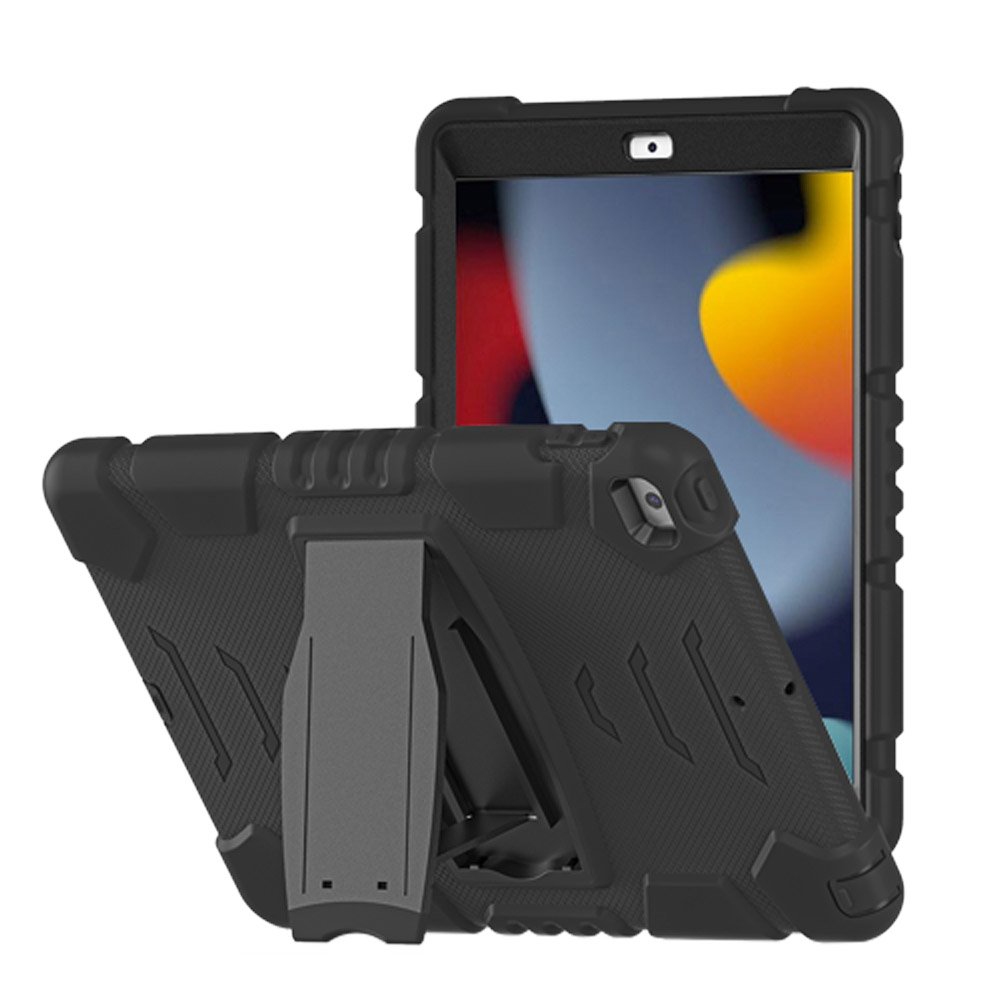 VRN-iPad-N4 | iPad 10.2 (7th & 8th & 9th Gen.) 2019 / 2020 / 2021 | 3  layers Protective Rugged Case with kick-stand