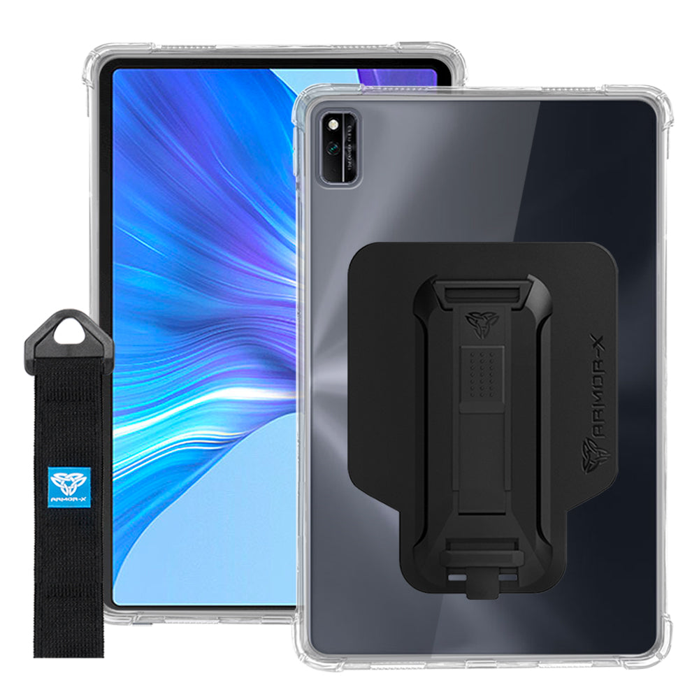 ARMOR-X Honor V6 10.4 (NOT for Honor 6) shockproof case, impact protection cover with hand strap and kick stand. One-handed design for your workplace.