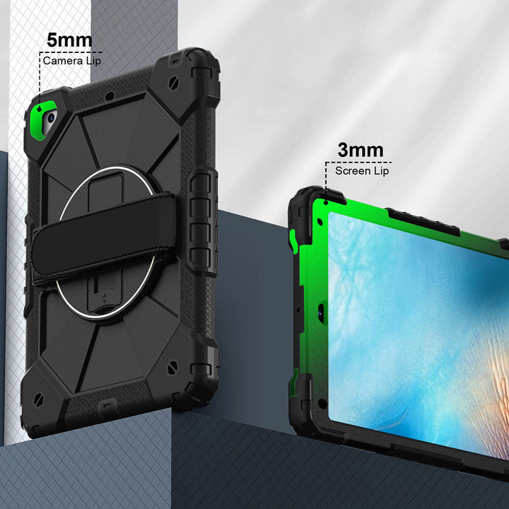 CTD-iPad-PR1 | iPad 9.7 ( 5th / 6th Gen.) 2017 / 2018 | Rugged Case with Kick-Stand &amp; Hand Strap