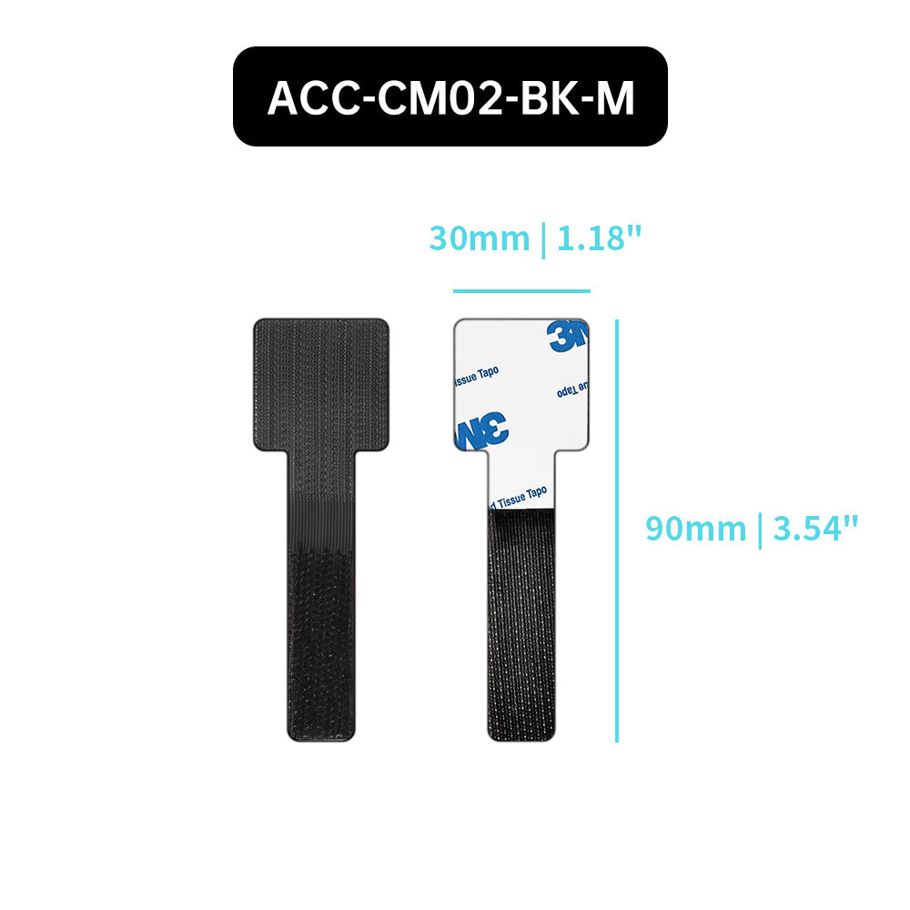 ACC-CM02 | Self-Adhesive Cable Management with Hook-and-Loop Strap (10-Pack)