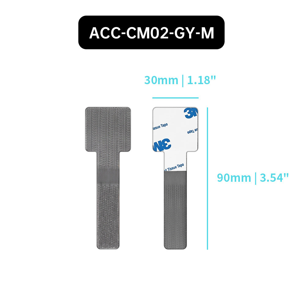 ACC-CM02 | Self-Adhesive Cable Management with Hook-and-Loop Strap (10-Pack)