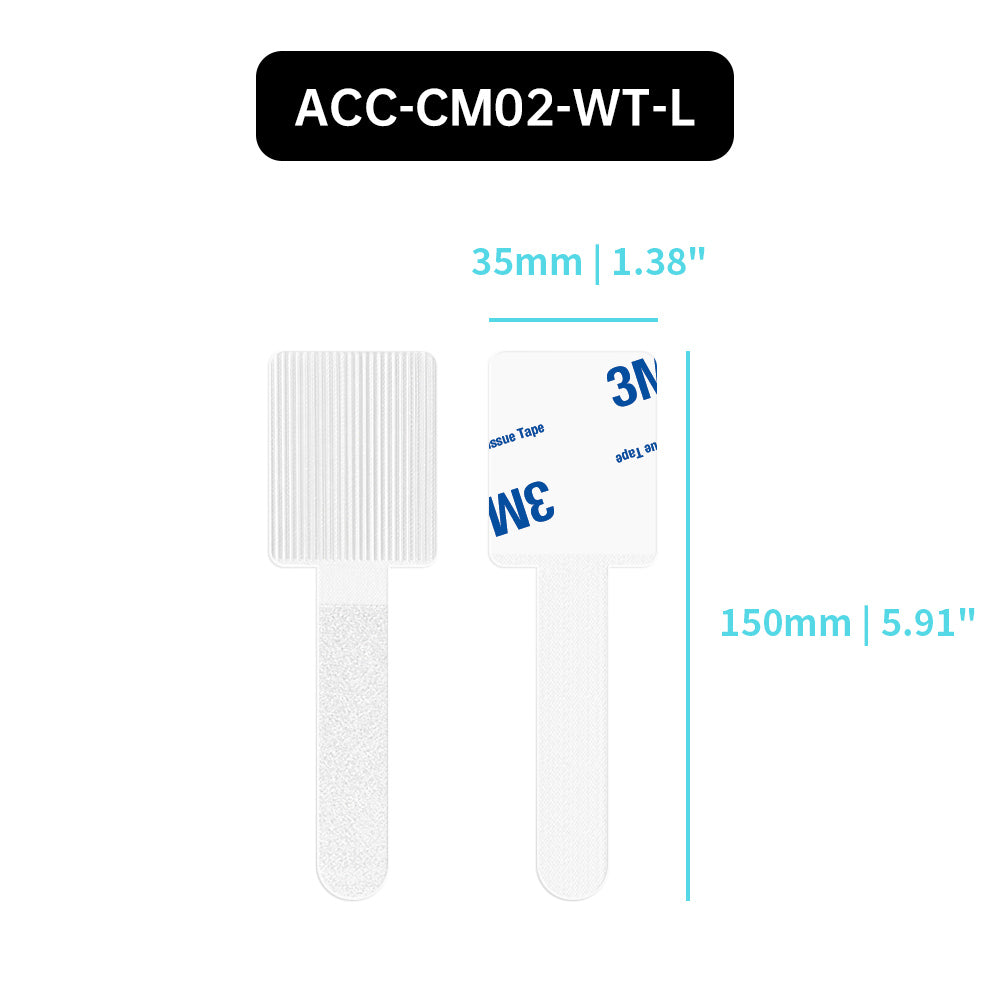 ACC-CM02 | Self-Adhesive Cable Management with Hook-and-Loop Strap (10-Pack)
