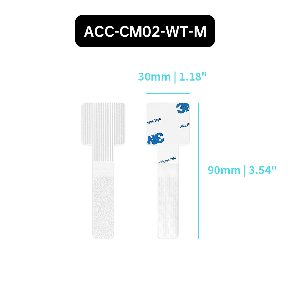 ACC-CM02 | Self-Adhesive Cable Management with Hook-and-Loop Strap (10-Pack)