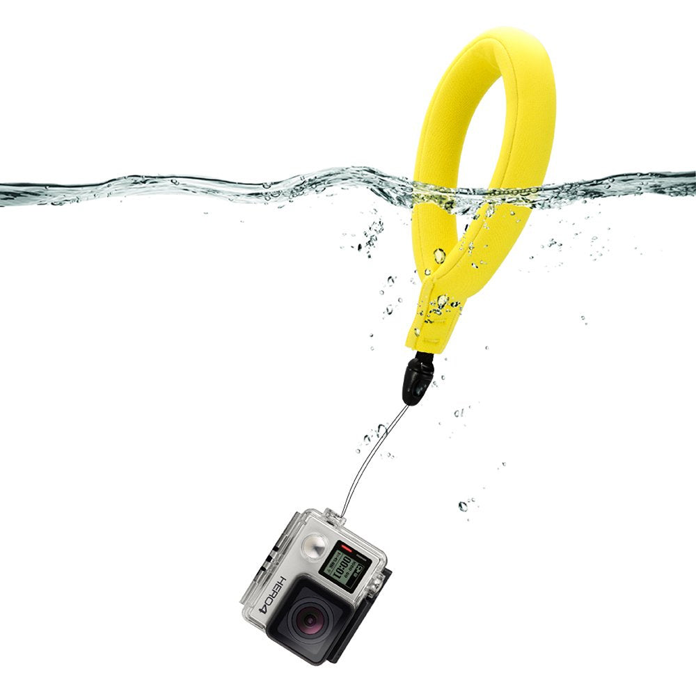 ARMOR-X waterproof camera floating wrist strap for GoPro. Perfect for holiday trips and water activities such as snorkelling, diving, kayaking, surfing and rafting.