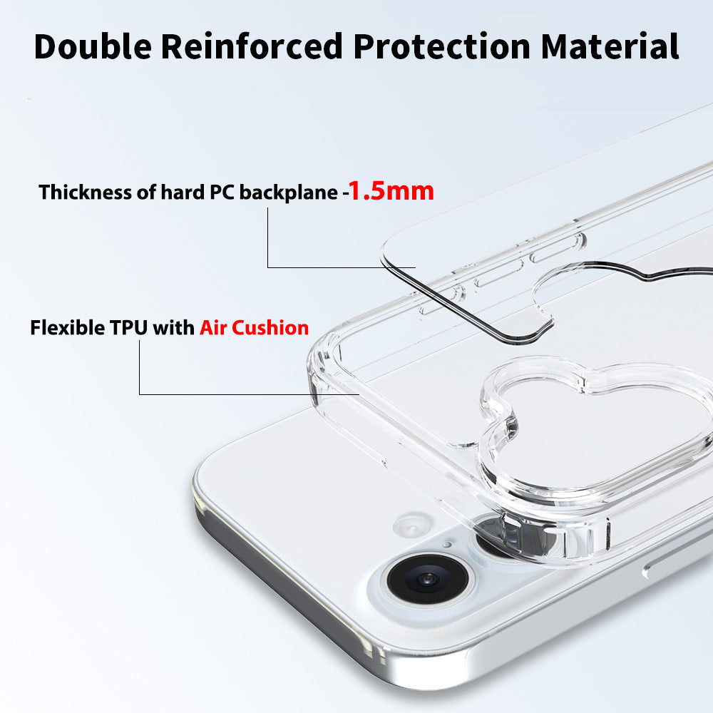 AHN-IPH-16 iPhone 16 Case Ultra slim shockproof crystal clear
